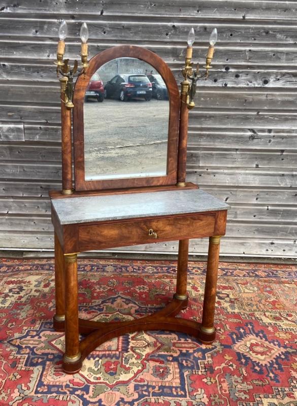 Empire 19th century mahogany hairdresser