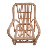Rattan armchair for children