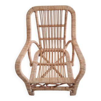 Rattan armchair for children