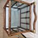 Piece of rattan sofa & smoked glass from 1970