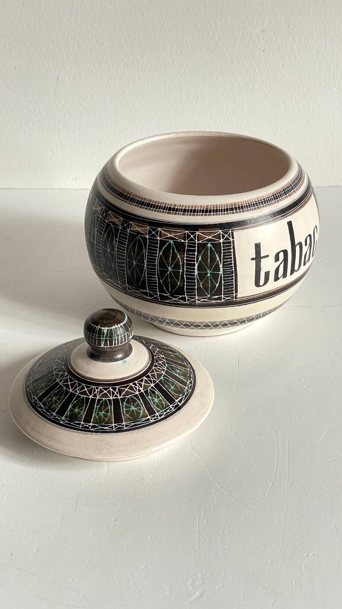 Ceramic Tobacco Pot Marcel GUILLOT