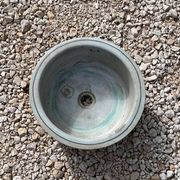 Cylindrical stoneware vases