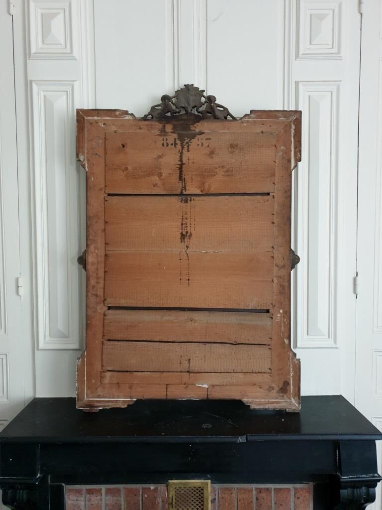 Ancient mirror with pediment 81x122cm