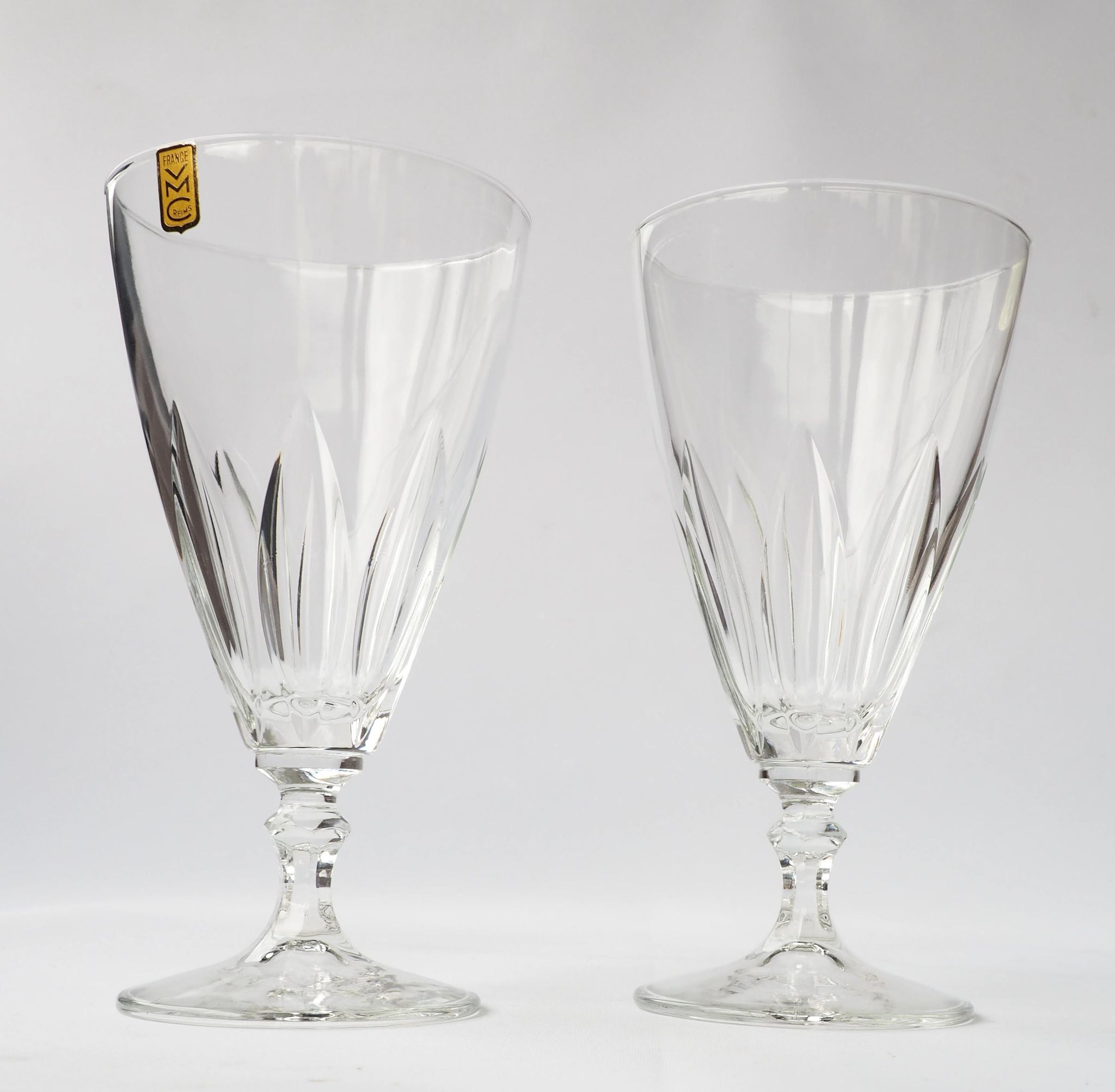 Set of 6 antique glasses
