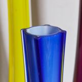Trio de soliflores en verre étiré anciens