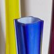 Trio of ancient stretched glass soliflores
