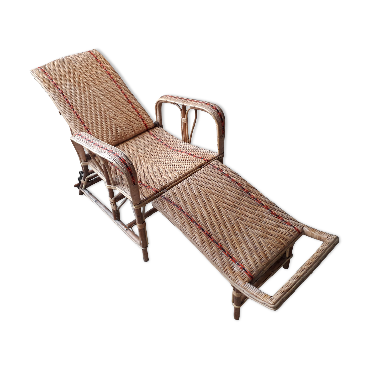 Rattan long chair