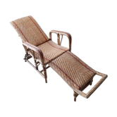 Chaise longue en rotin