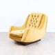 Space Age, lounge chair, 1970s, golden yellow.