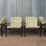 Lounge Easy Chairs by Bror Boije for Dux Miljo Expo, Sweden 1980s, Set of 4