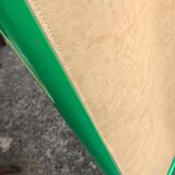 Green tubular vintage folding screen, 1980