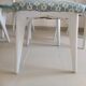 Lot de 4 chaises vintage monobloc 1950