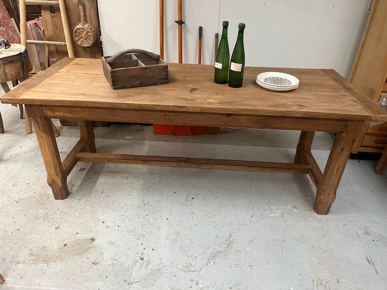 Ancienne table de ferme en chêne