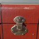 Old curved travel trunk