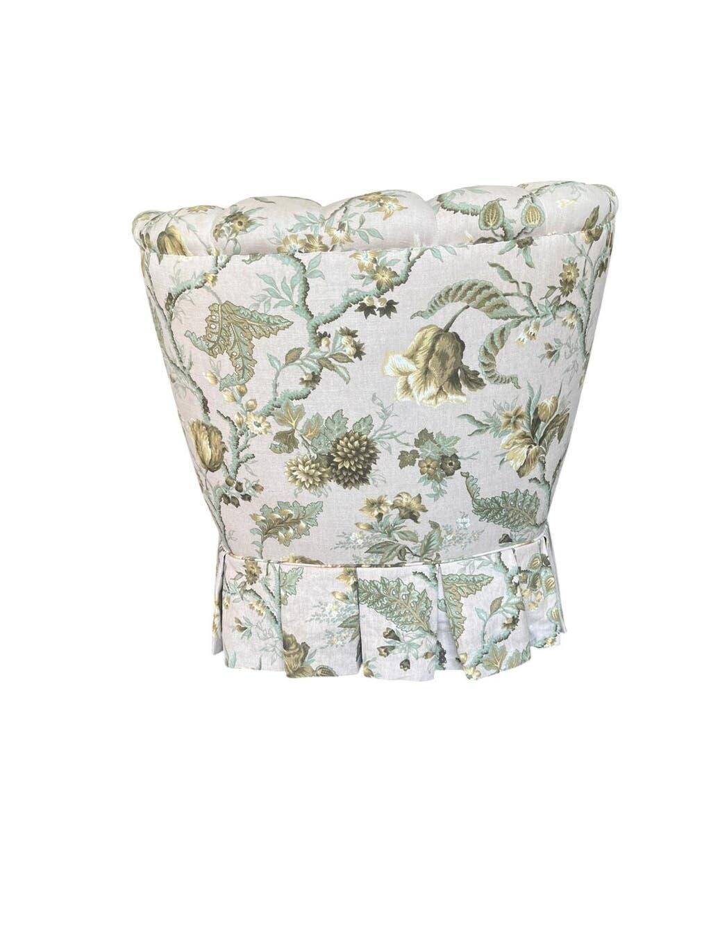 Vintage floral patterned cocktail chairs/armchairs