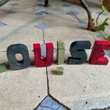 Wooden letters