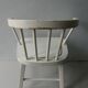 Wooden children's chair, white patina, 60s