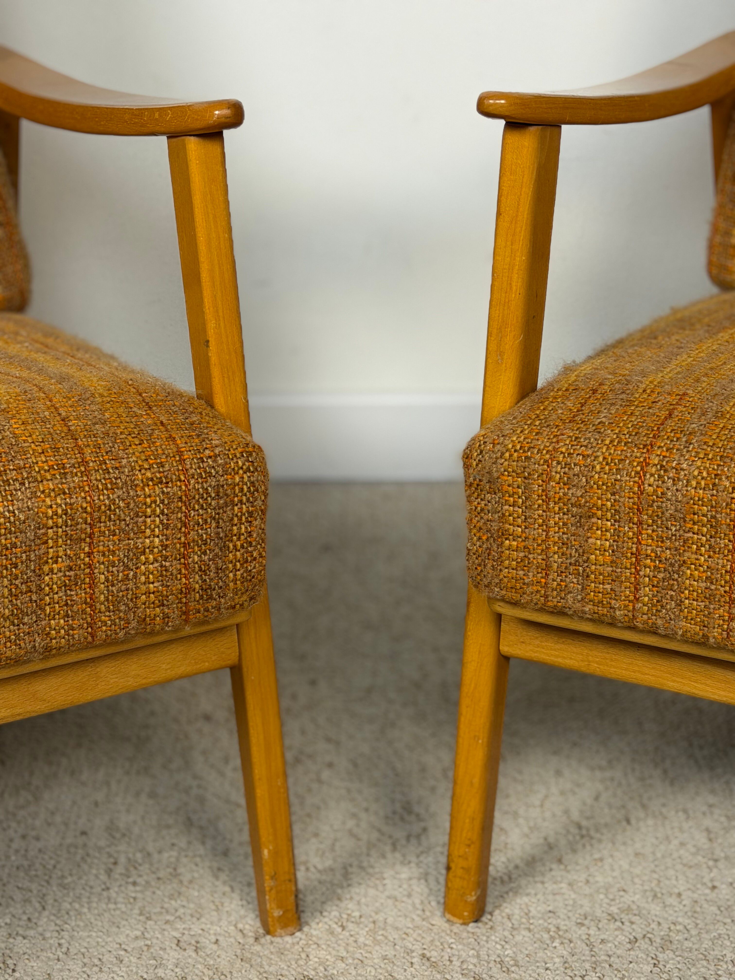 Paire de fauteuils vintage scandinaves