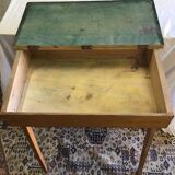 Vintage children's desk with inkwell