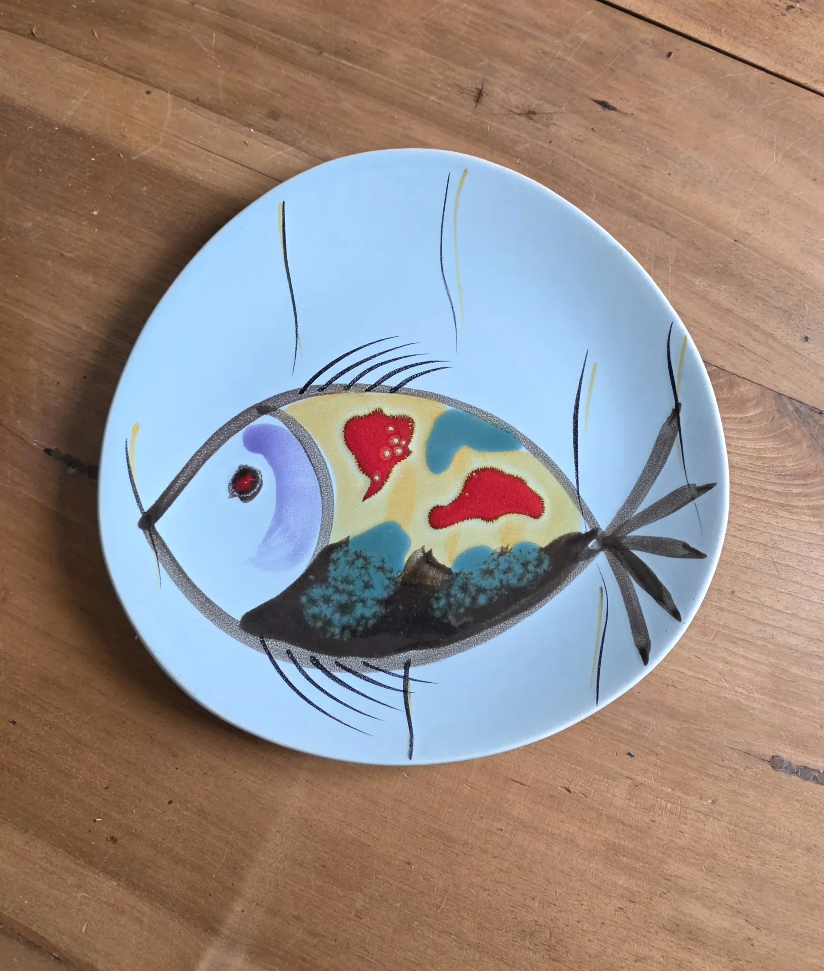 Assiettes plates Mid Century