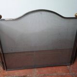 3-panel iron chimney fire screen