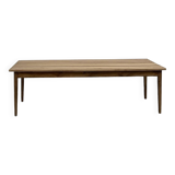 Ash table with spindle legs, solid beech and ash