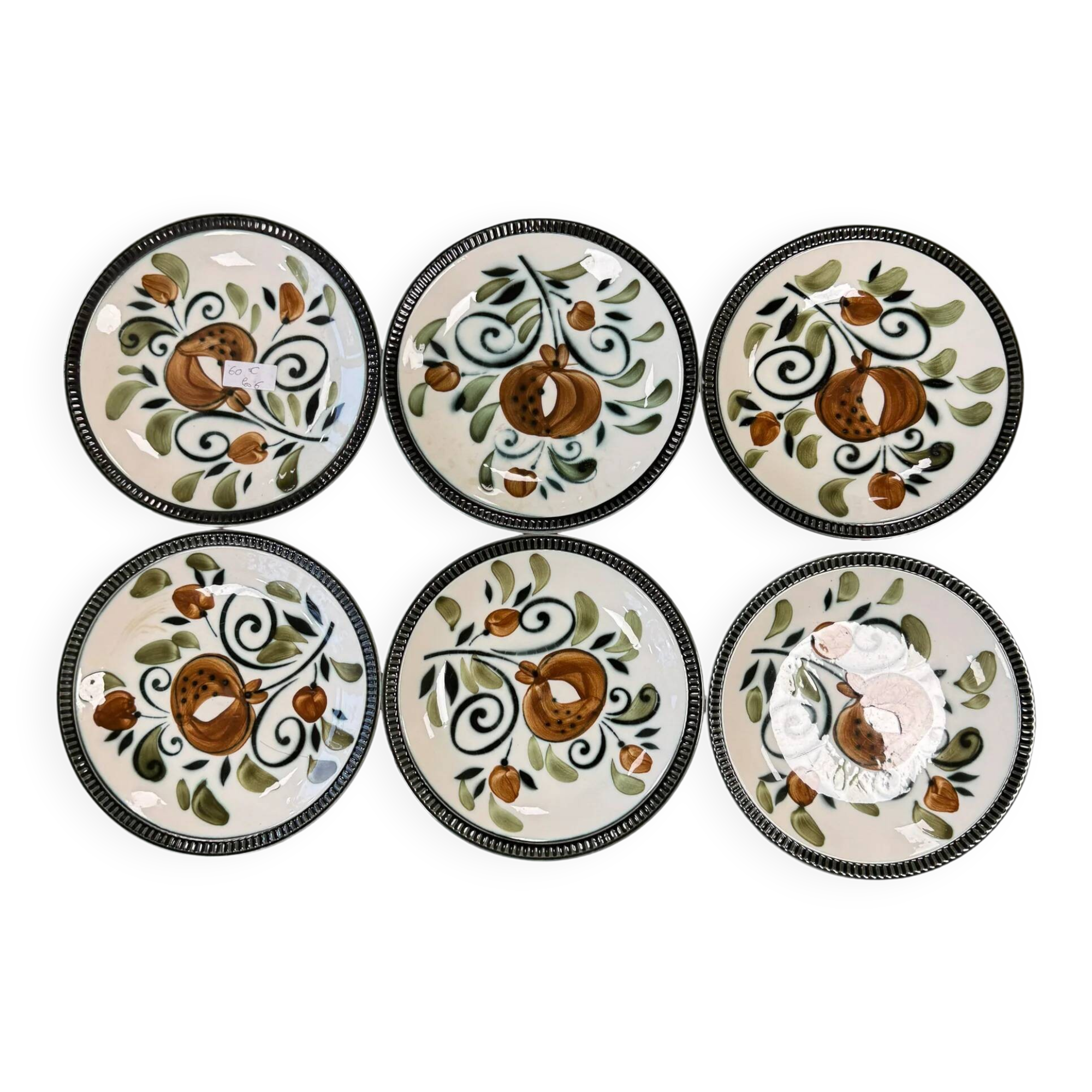 Boch La Louvière patterned plates