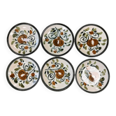 Assiettes à motifs Boch La Louvière