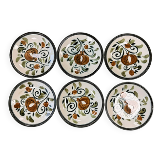 Boch La Louvière patterned plates