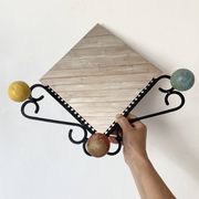 Vintage coat rack with mirror