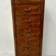 Louis XV style seven-day chest in rosewood veneer, 20th century