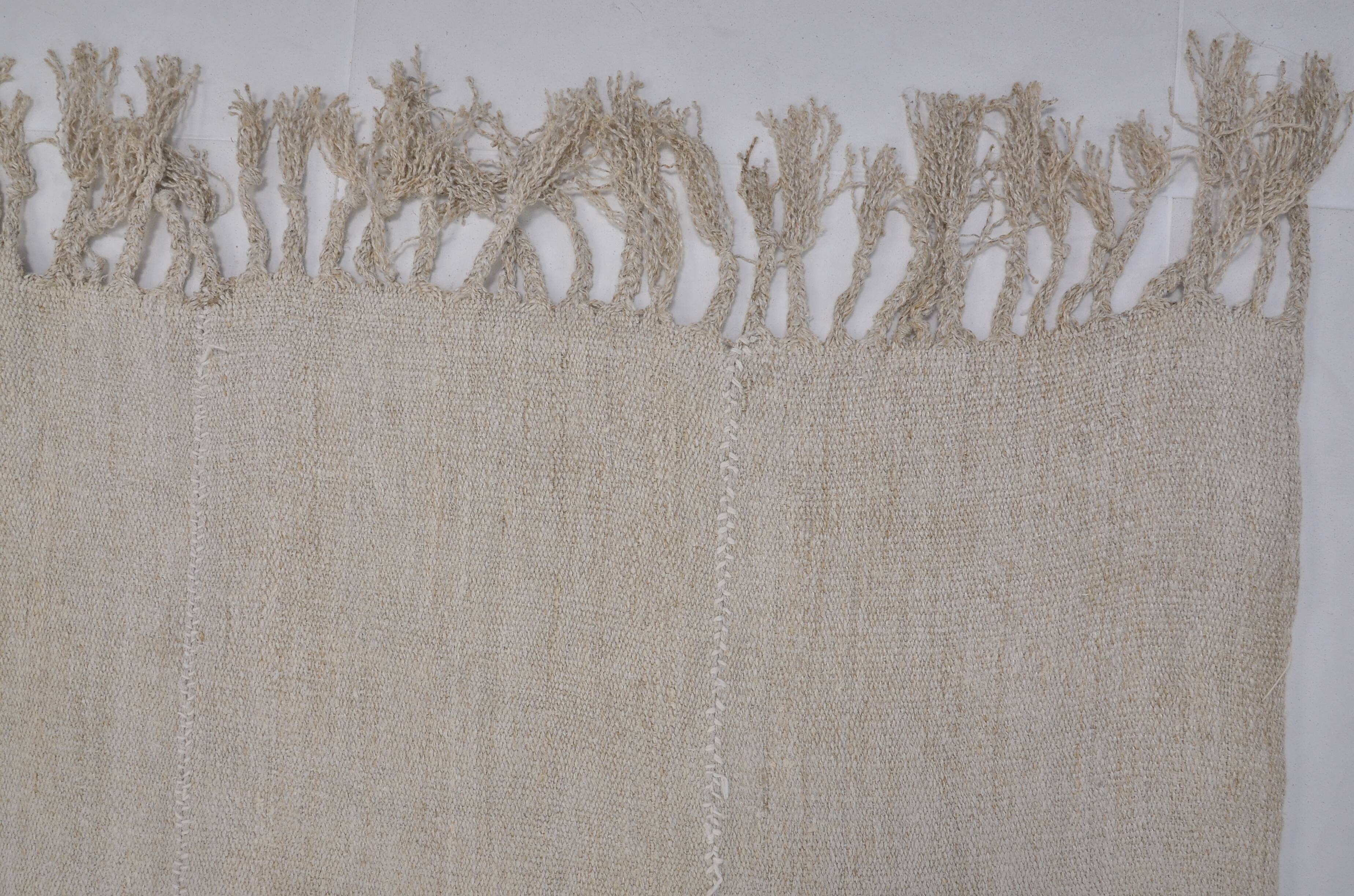 White Vintage Handmade Turkish Hemp