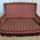 Salon Napoléon III in Jacquard-patterned velvet and trimnests