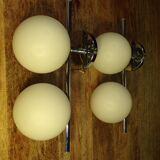 Pair of Italian space age wall lights