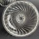 Art Deco - Crystal stamped Baccarat sugar pot