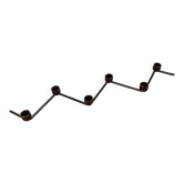 Bougeoir métallique minimaliste danois, années 1960