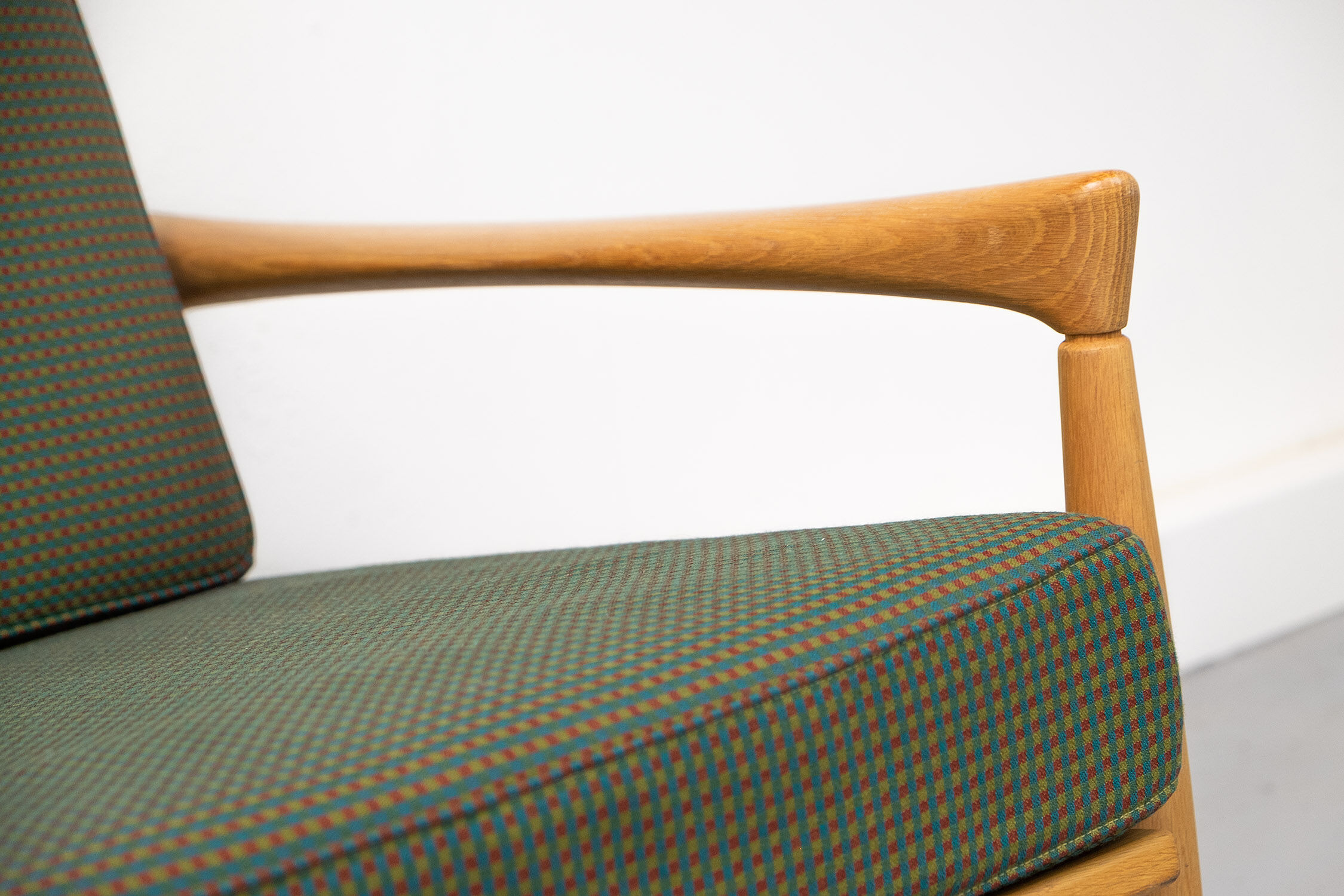 Vintage "Kolding" Sofa in Oak by Erik Wørtz for Ikea, 1960s