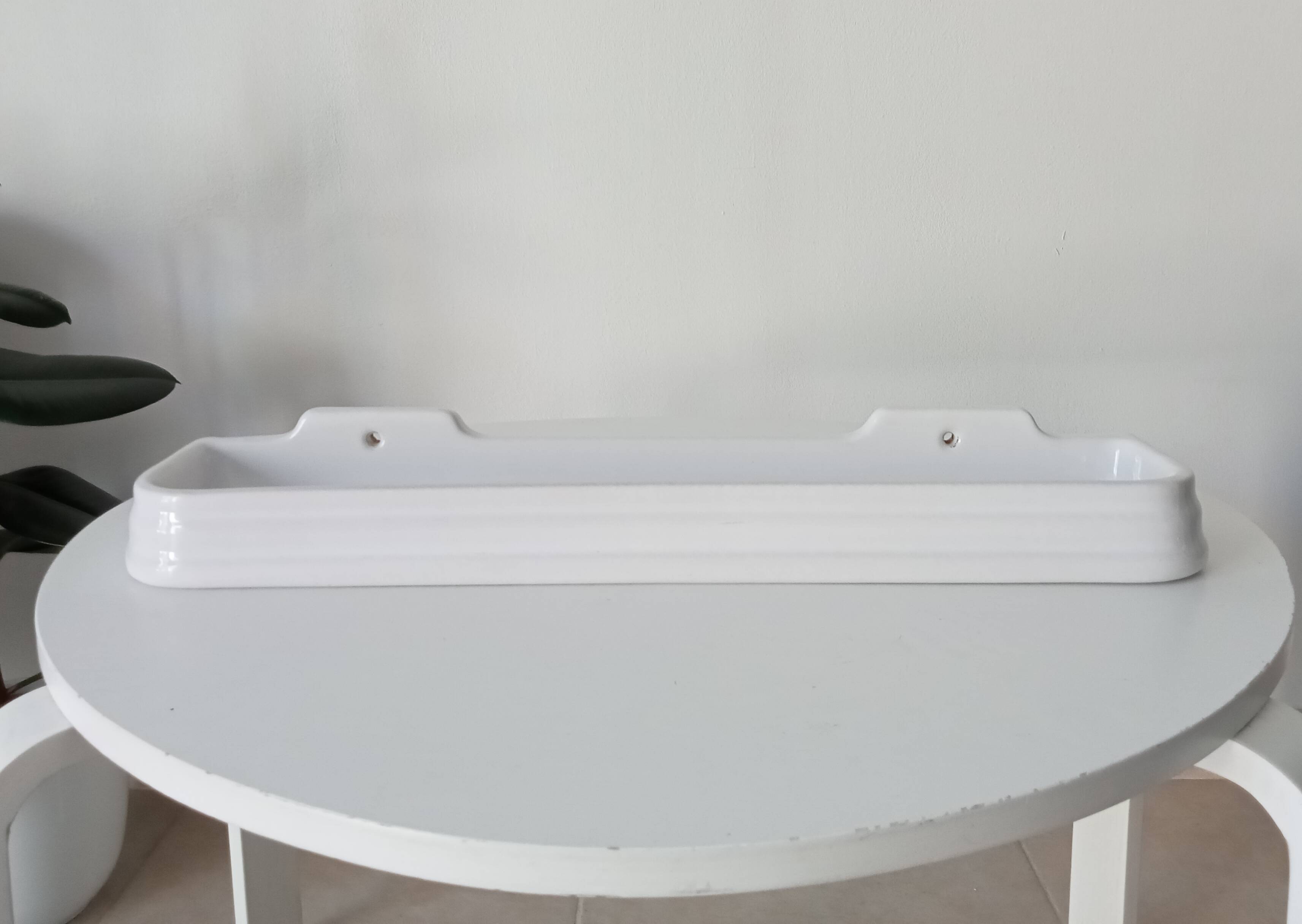 50s Art Deco Bathroom Wall Shelf