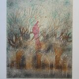 André Goezu: Dawn, the end of a dream, original signed lithograph