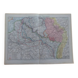 Historical map Larousse Great War French front