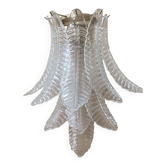 Transparent “felci” murano glass wall sconce