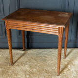 Parisian table pitchpin desk 1 drawer 1900