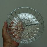 Plat compartimenté vintage en verre