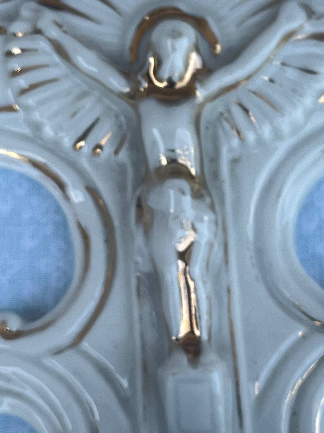 Ceramic holy water font