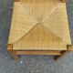 4 solid wood kitchen chairs with rush seats