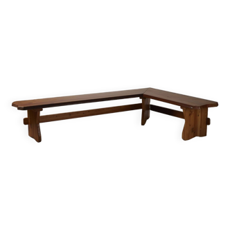 Solid pine bench