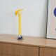 Yellow vase, Murano glass, Italian design, 1970s, made in Italy