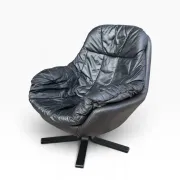 Leather swivel chair