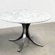 Vintage round marble dining table model T69 by Osvaldo Borsani for Tecno, 1970s