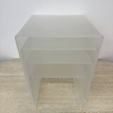 Set of 4 lucite nesting tables , 1970s